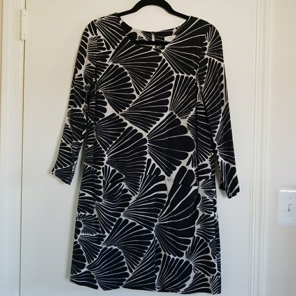 J. Crew Jules dress in fanfare